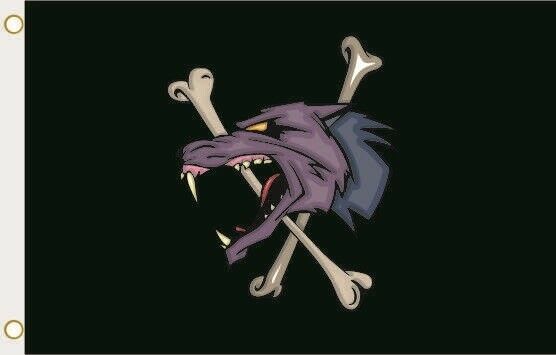 Fahne Flagge Werewolf Wolf mit Knochen Hissflagge 90 x 150 cm kaufen ...