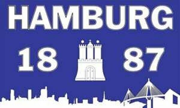 Flagge / Fahne Hamburg Altona NEU – 90 X 150 Cm – UV-beständig Für Garten, Balkon & Fan-Support