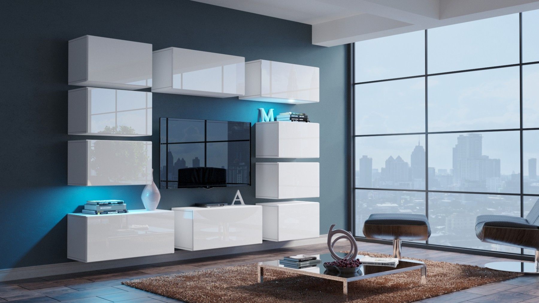 Sanders N62 Möbel für Wohnzimmer Wohnwand Mediawand Schrankwand