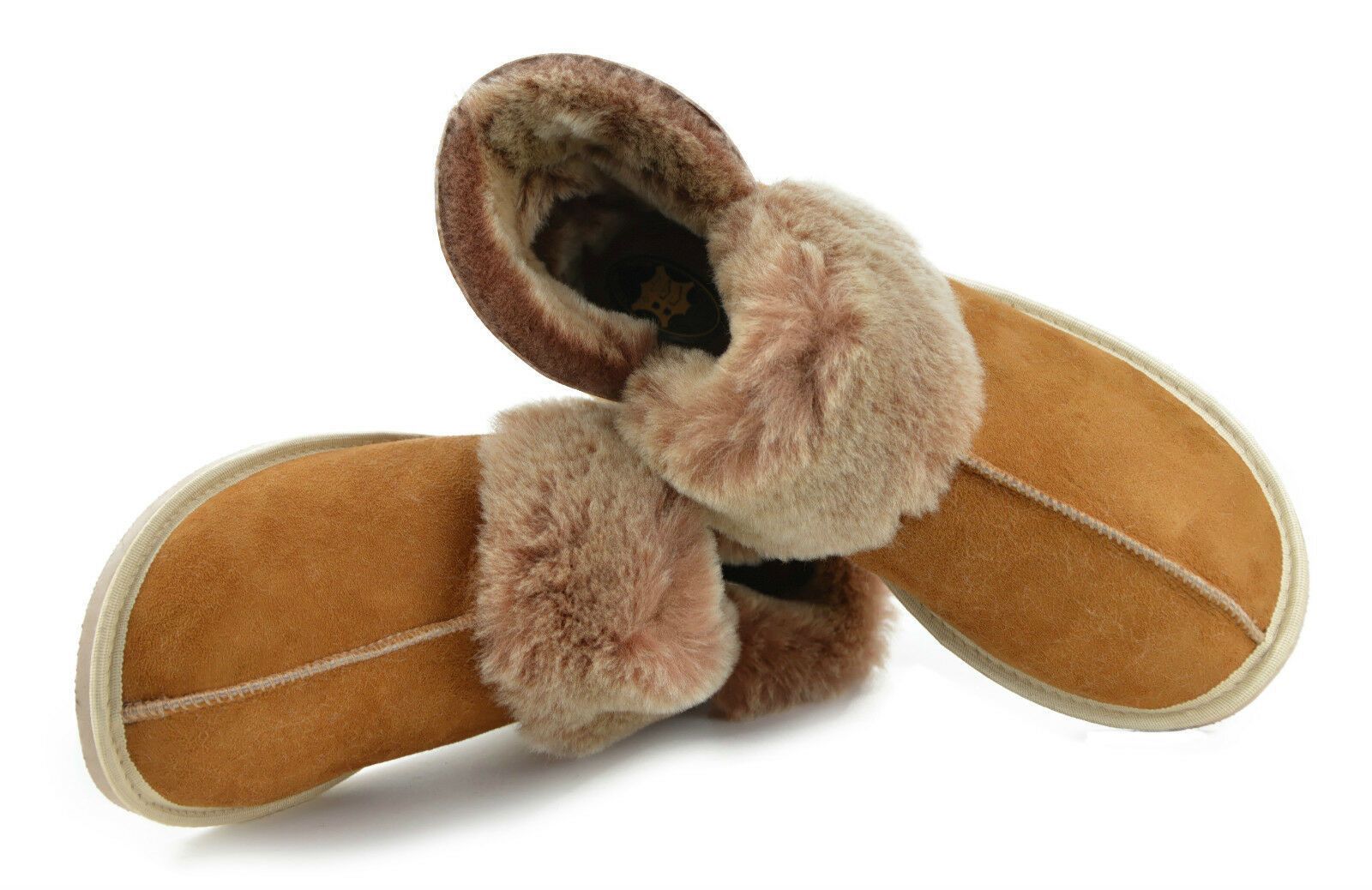 Hüttenschuhe Aus Lammfell – Wildledersohle, Grau, Größen 36-47, Schadstofffrei
