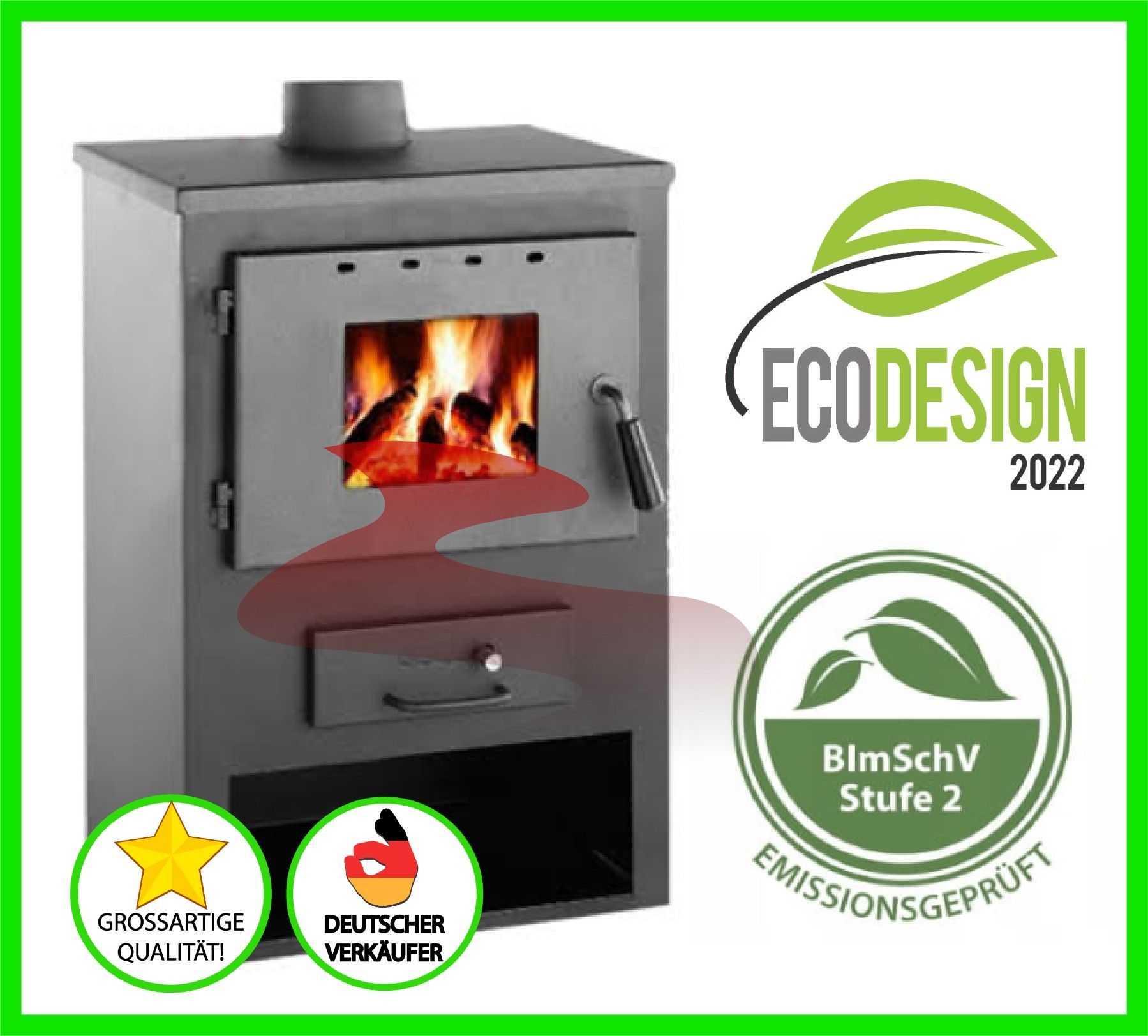 Kaminofen Ofen Kamin Holzofen Werkstattofen kaminofenstore 10 kw