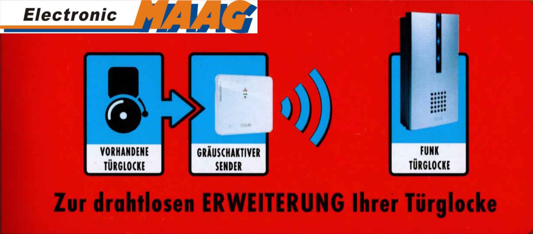 Erweiterung klingel gong Set Klangaktiver Funkkonverter Funk me Funk