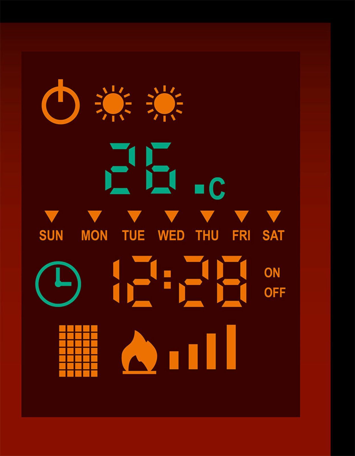 Elektroheizung Heizung Kaminofen Elektro Ofen Strom Wandkamin 4