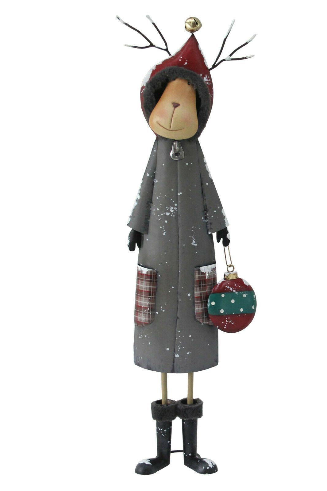 Große Elch Figur Metall 80 cm Dekofigur Zierfigur Metallfigur