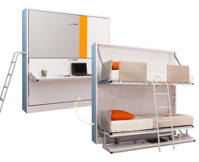 Multimo Smart Etagenbett Wandbett Schrankbett Mit Schreibtisch