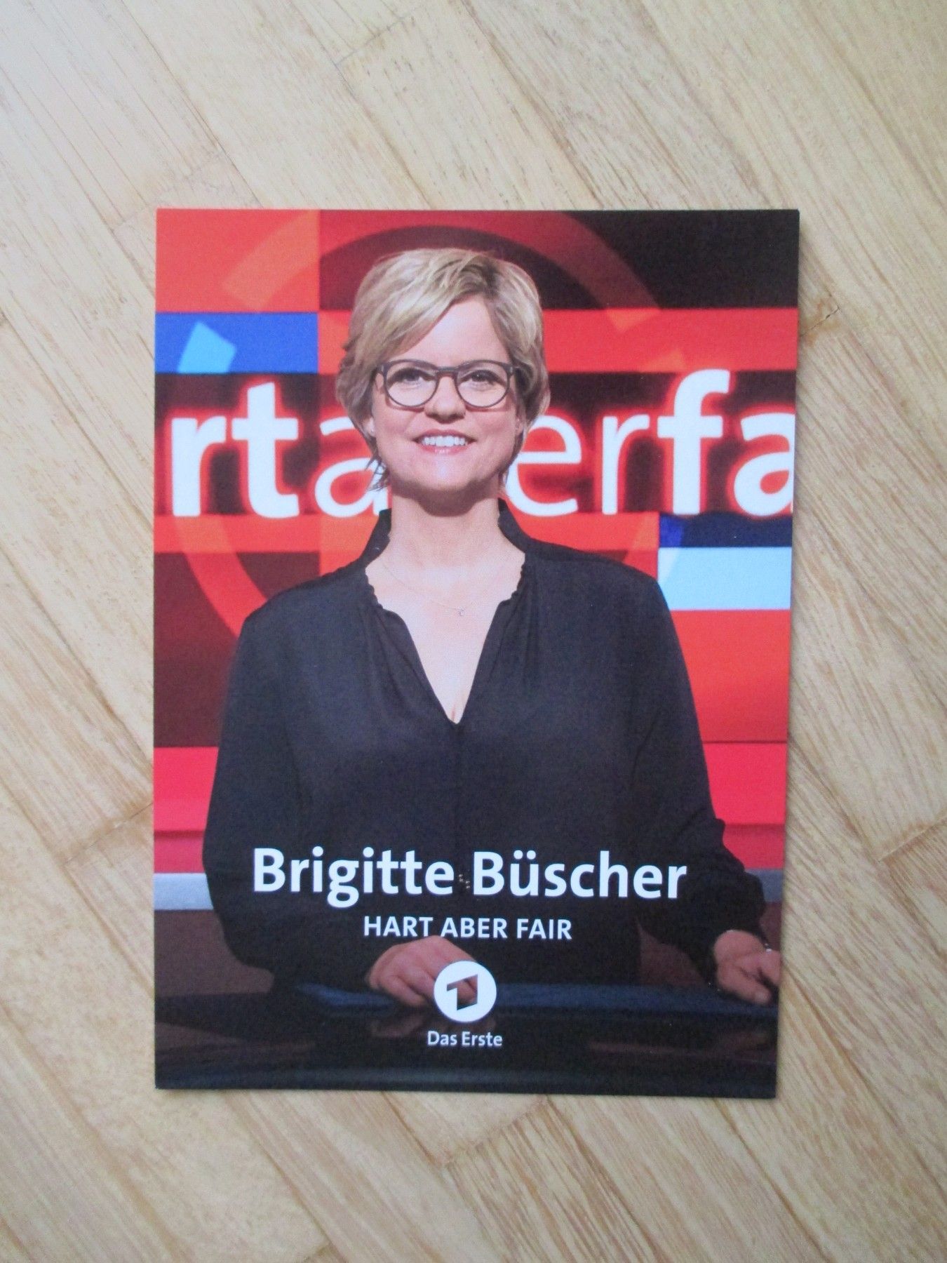 Hart aber fair Fernsehmoderatorin Brigitte Büscher - handsigniertes ...