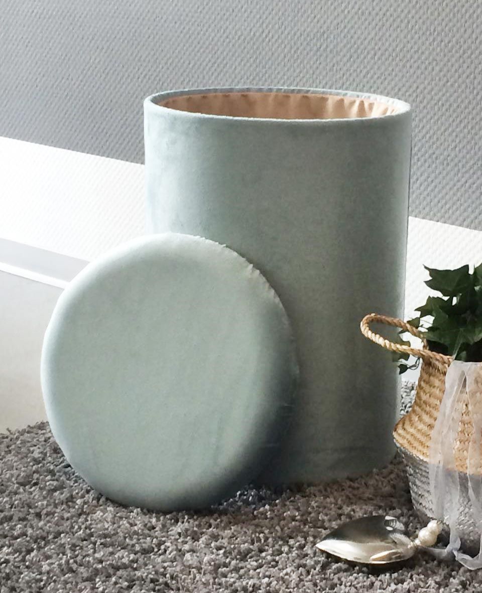 Badhocker (60014) mit Wäschesammler 2in1 Wäschetruhe Wäschekorb