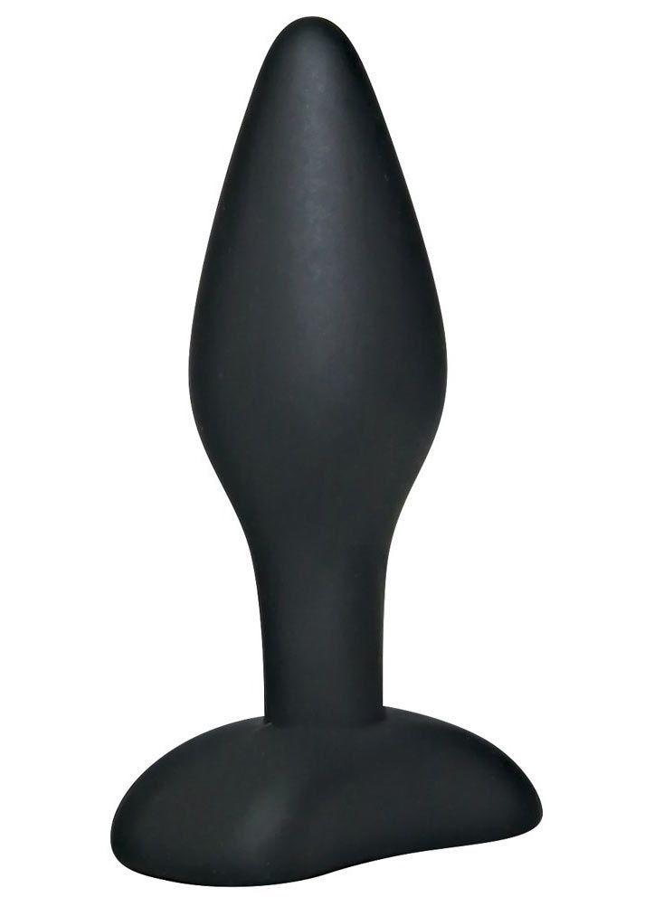 Silikon Analplug Black Velvets Small Anal-Plug Buttplug Analtraining 79 gramm