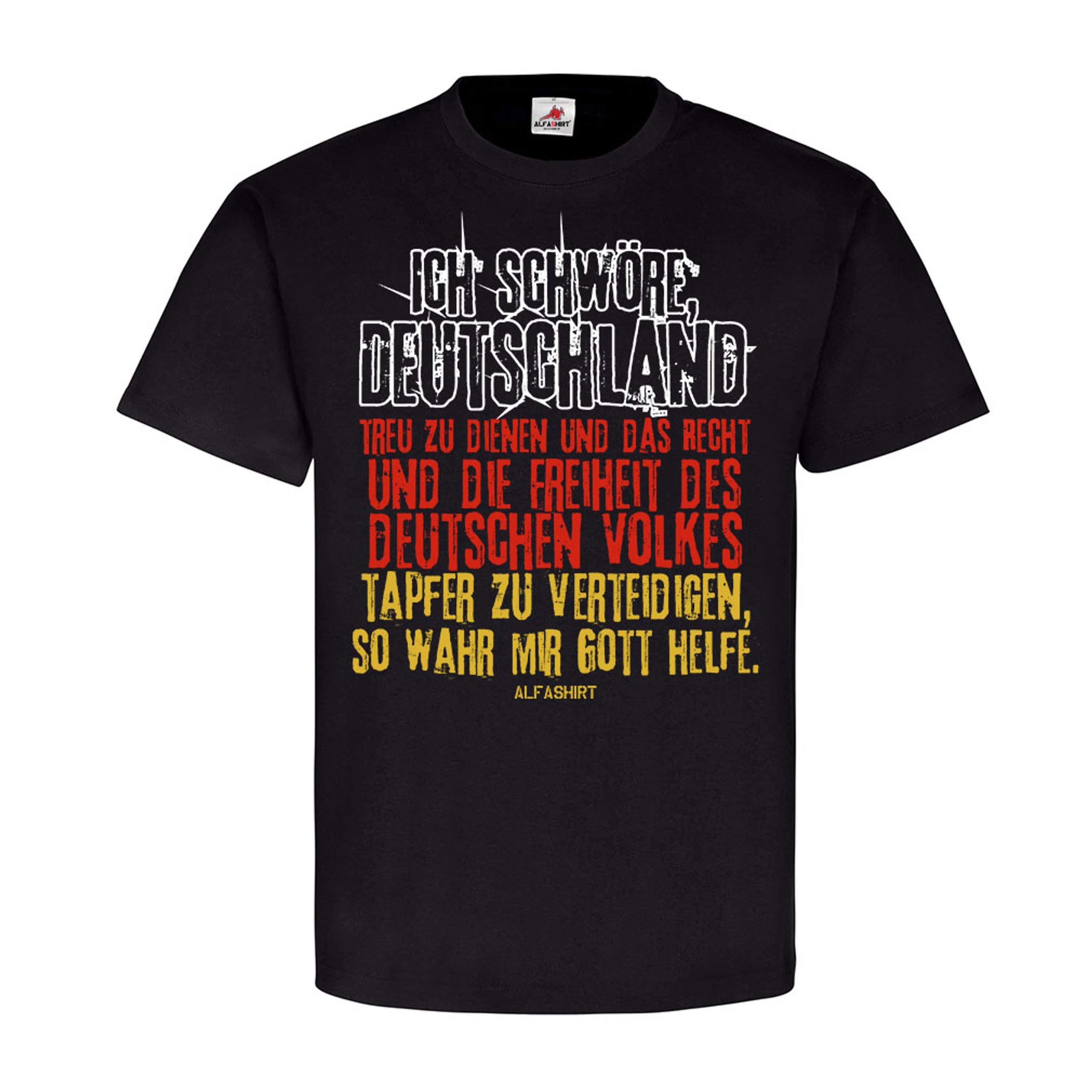 Bw Eid Gel Bnis Deutschland Bundeswehr Vereidigung Text Spruch T Shirt
