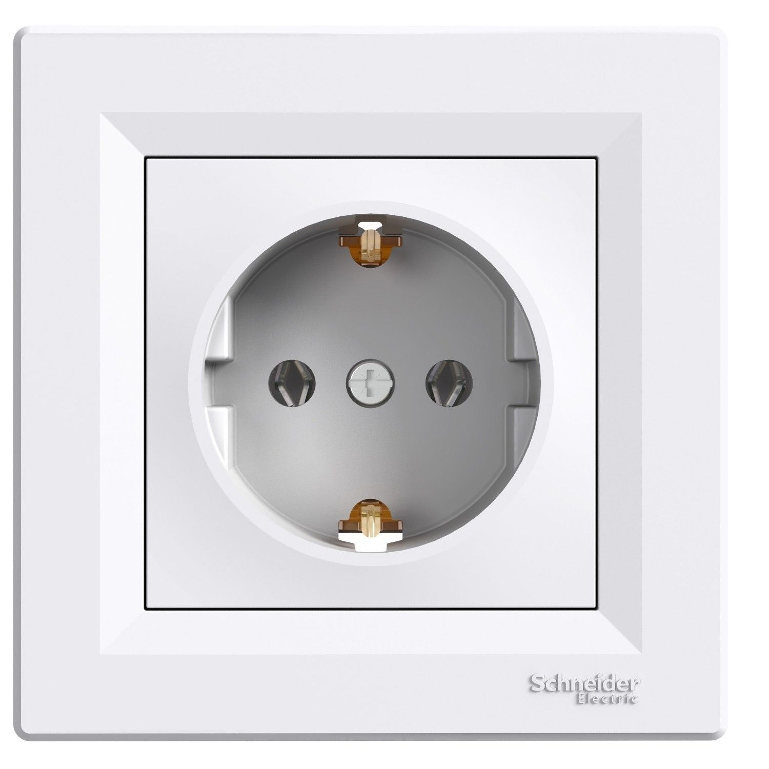 Schneider Electric Asfora RJ45-Steckdose Cat. 6 – Unterputz, Mit Schneidklemmen, Für Netzwerk & Telefon