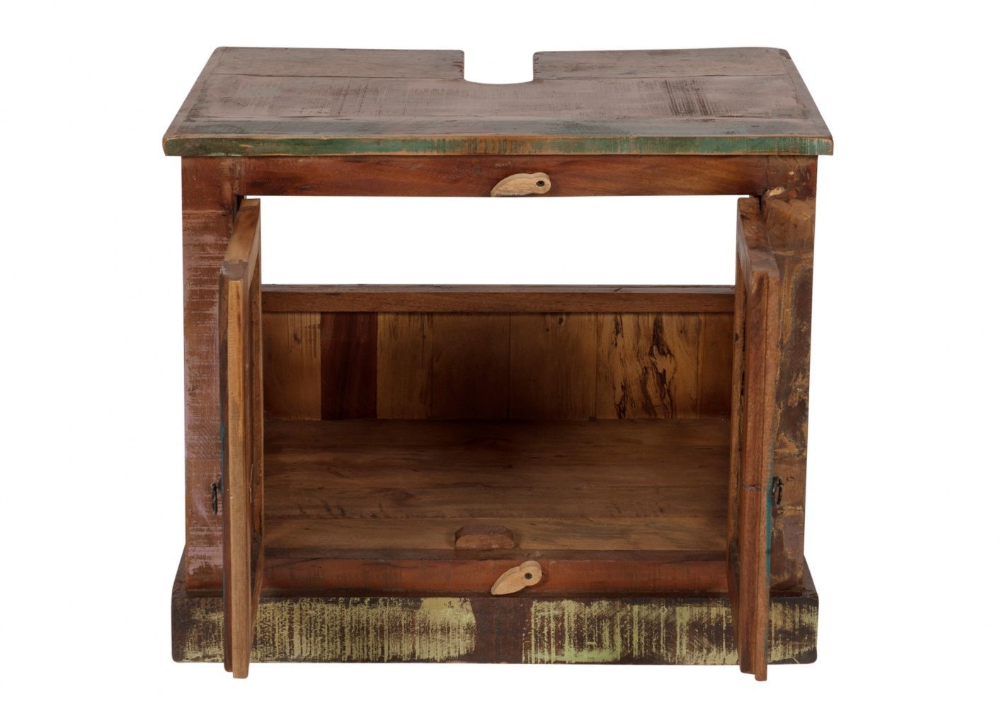 Badezimmerset aus buntem Altholz Melodin 5-teilig kaufen bei Hood.de