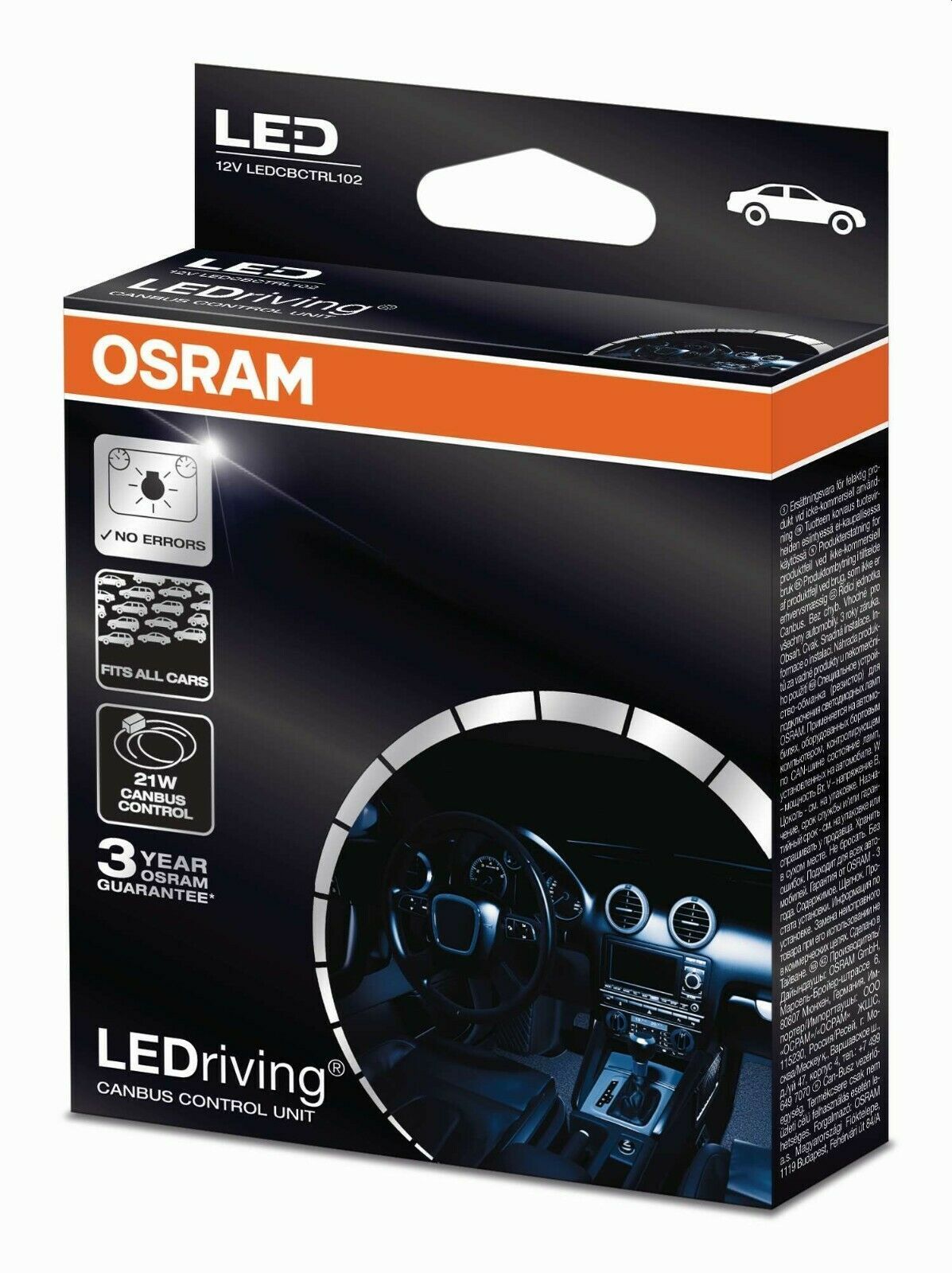 Osram Canbus Control, Widerstand 2x 21Watt LEDriving, Can-Bus Fehlermeldung 12Volt