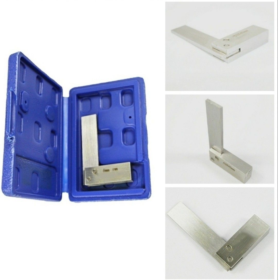 Mini 90° Anschlagwinkel 80x50mm Winkelmesser Präzisionswinkel Edelstahl ...