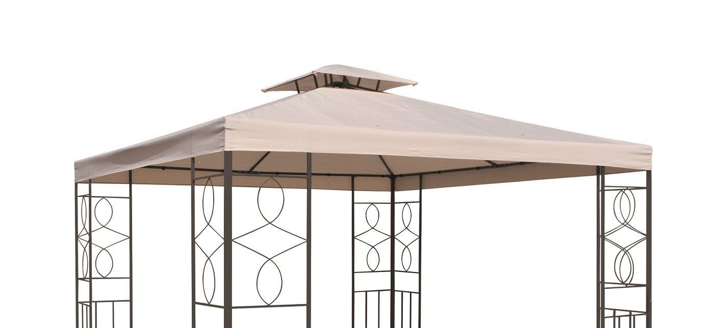 Ersatzdach Kaminabzug Wasserdicht für Pavillon ca. 3x3 m 270g/ m² Kamin