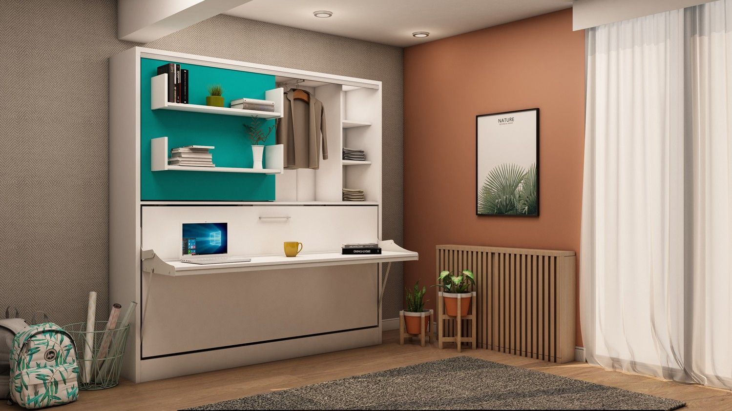 Multimo Diva Academy Schrankbett Wandbett Mit Schreibtisch Kaufen Bei