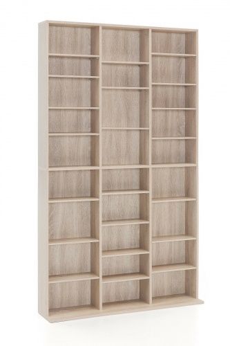 Wilmes: CD-Regal mit 27 Fächer - DVD-Regal Standregal Wohnzimmerregal