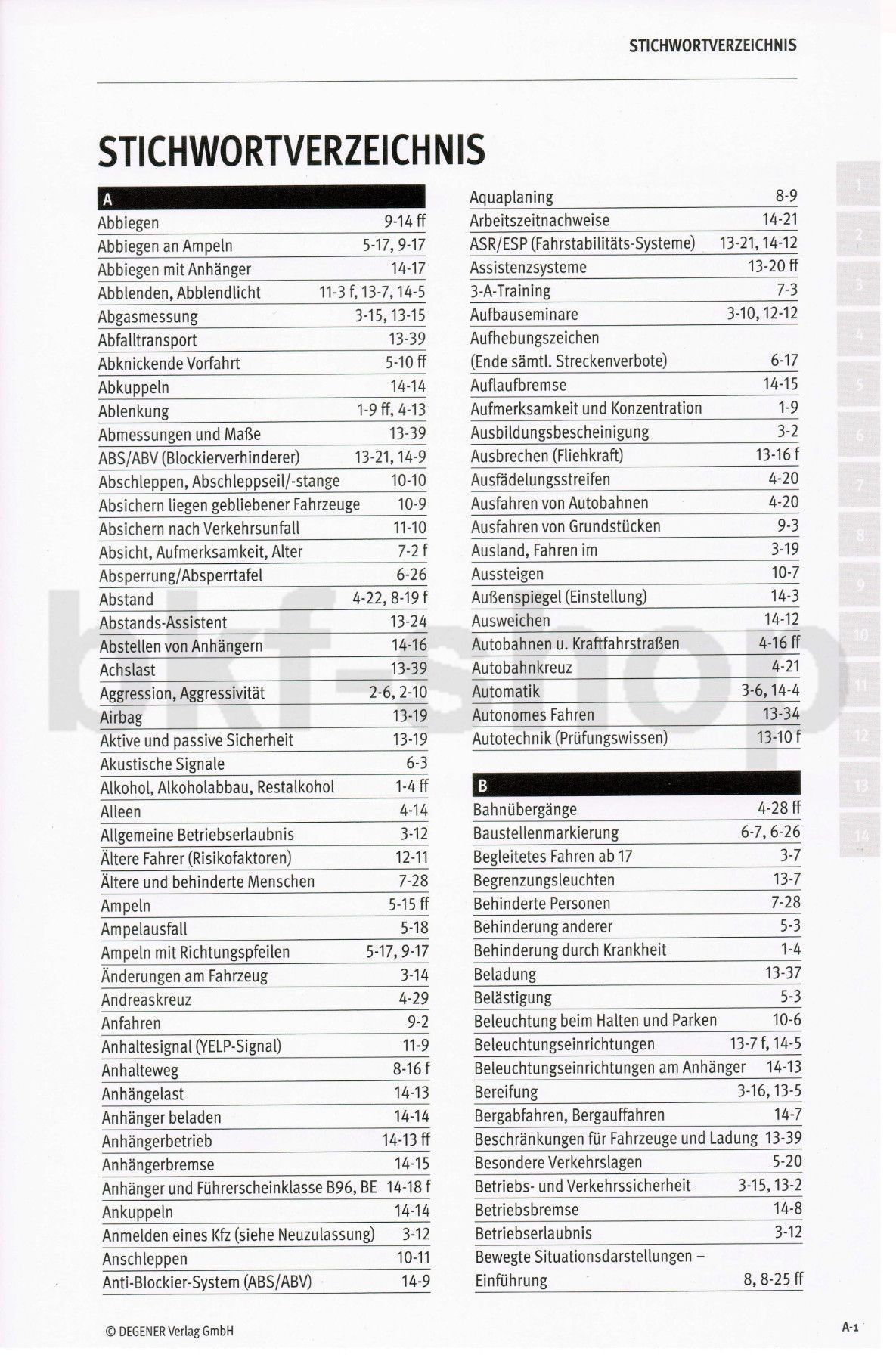 Fahrschule Lehrbuch Degener 360 Das Buch Lernbuch B / BE Auto ...