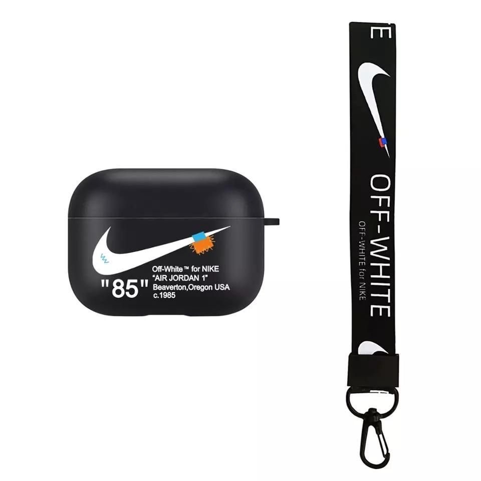 AirPods Pro Case NIKE Air Off-White 85 Design Hülle Silikon Black