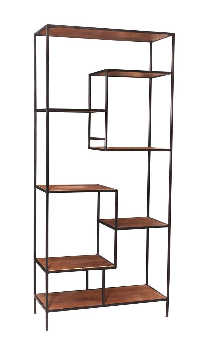 Wandregal 7 Böden Dekoregal Raumteiler Wandboard Bücherregal aus Holz