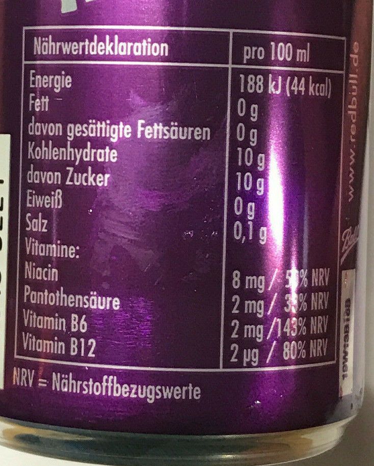6x250ml Red Bull Energy Drink AcaiBeere Dose Getränke Purple Edition inc Pfand kaufen bei Hood.de