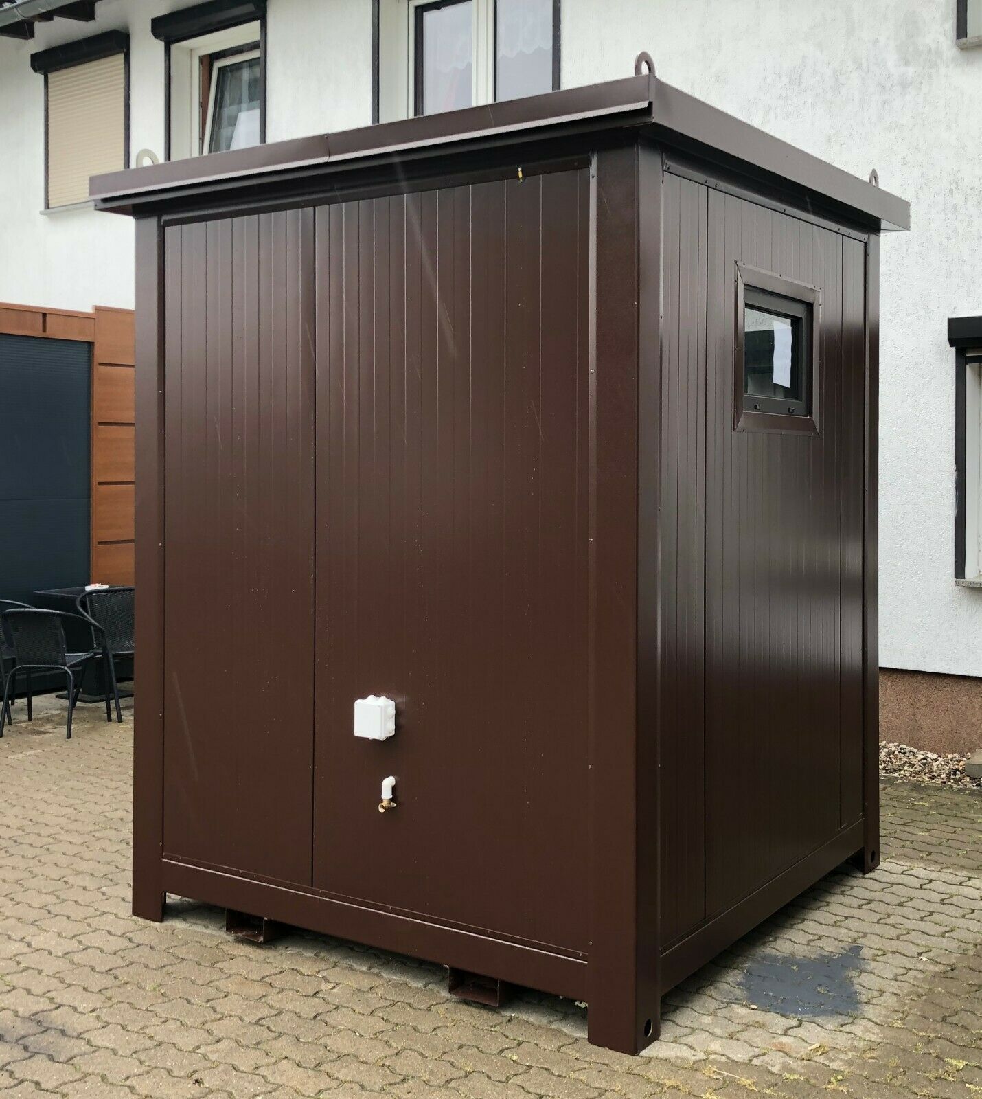 WC Container mit Dusche Sanitärcontainer Campingplatz Duschcontainer
