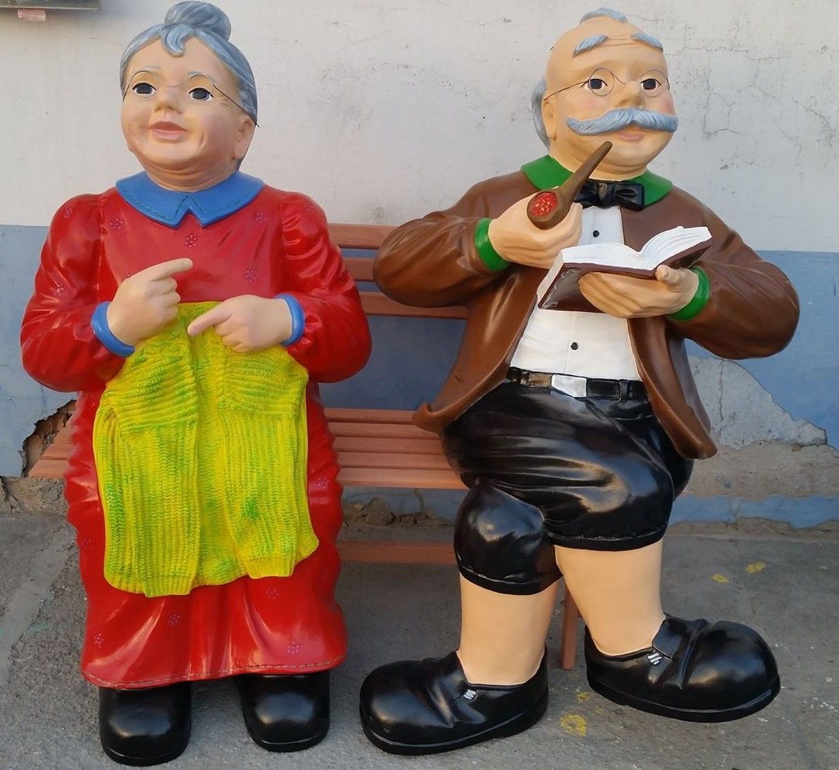 Bild Oma Und Opa Auf Der Bank
