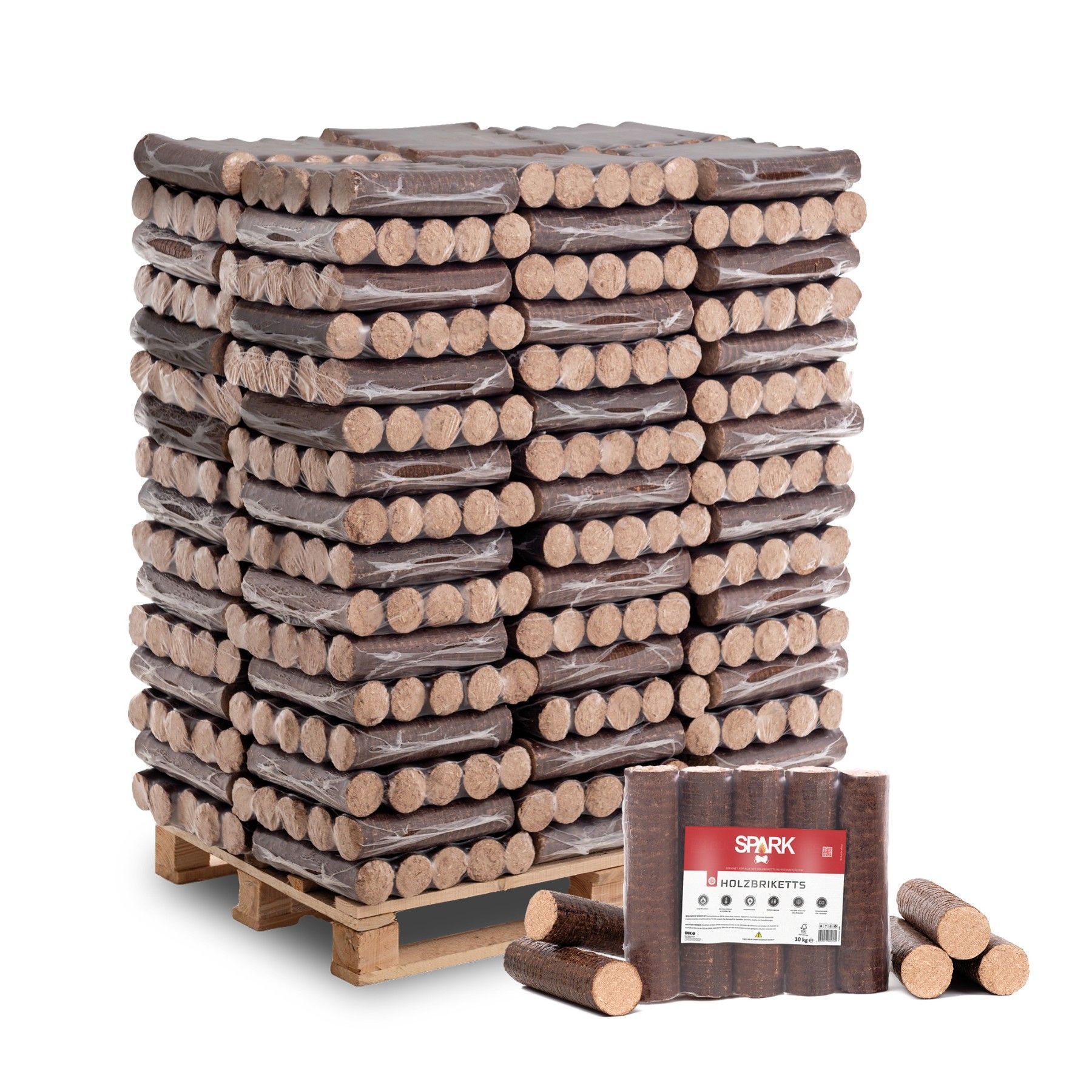 Holzbriketts Hartholz 960 Kg
