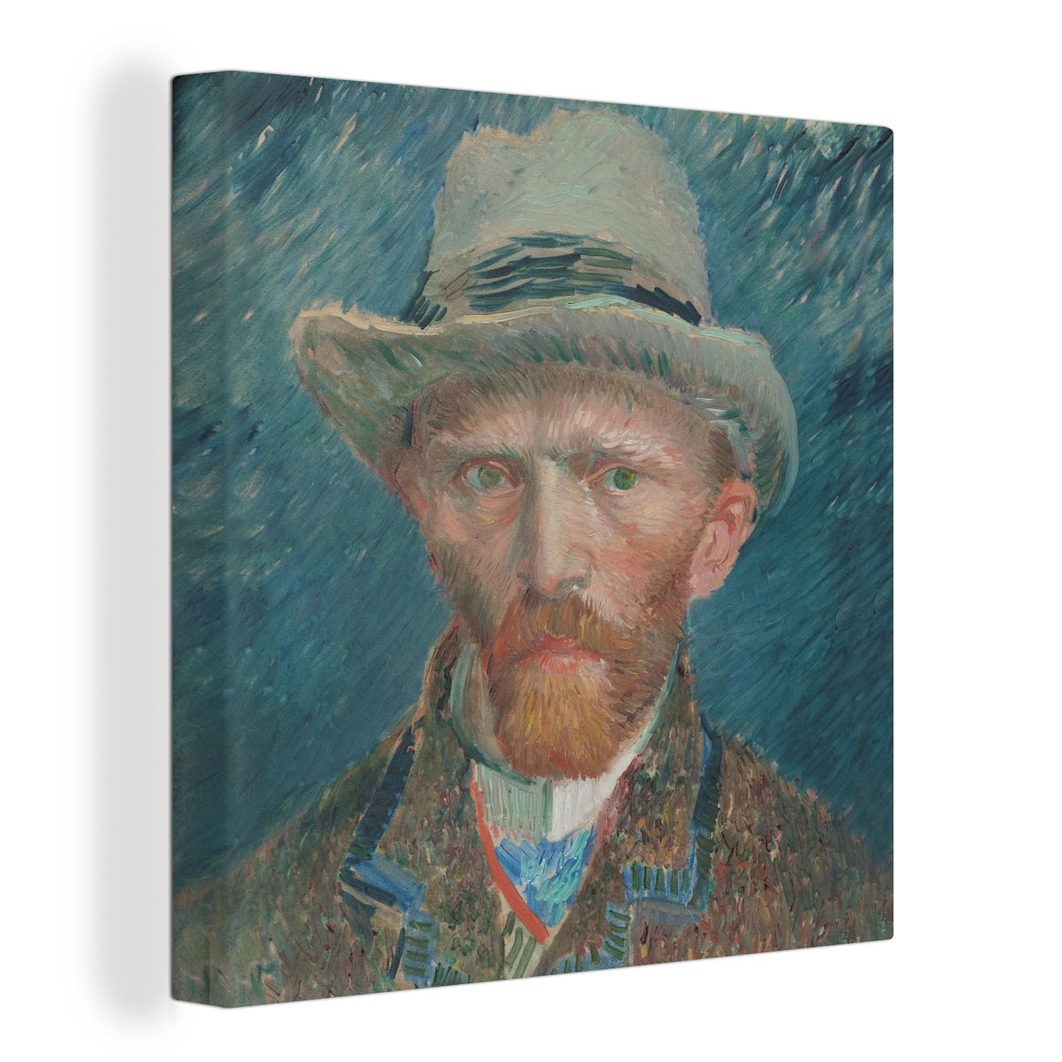 Leinwandbilder - 50x50 cm - Selbstporträt 1887 - Gemälde von Vincent ...