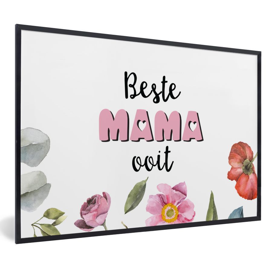 Poster 60x40 cm Geschenk zum Muttertag Beste Mama aller Zeiten