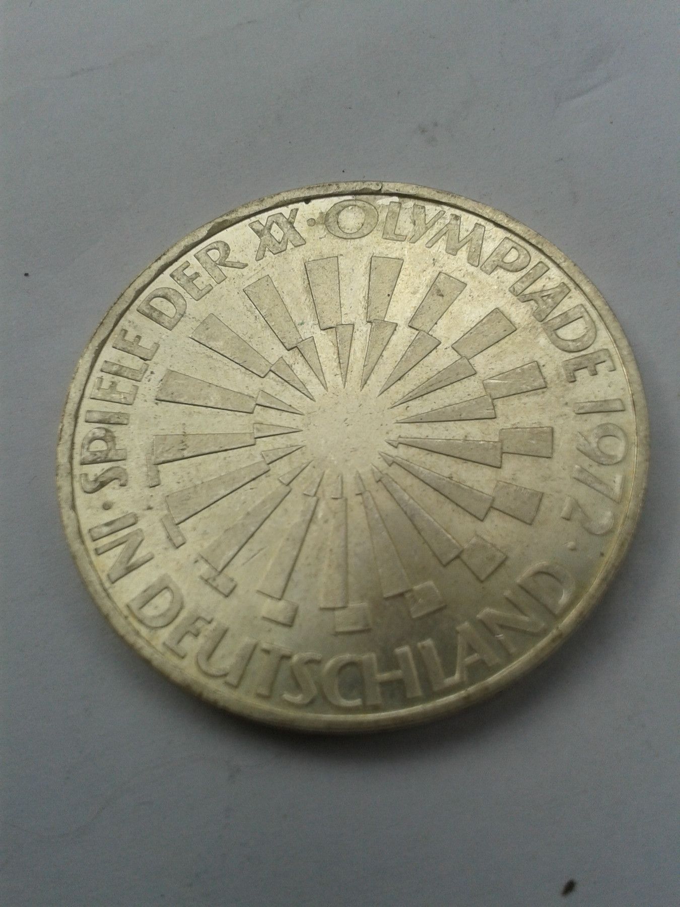 10 Mark 1972 BRD Olympische Spiele Deutschland München Fehlprägung 625er Silber kaufen bei Hood.de