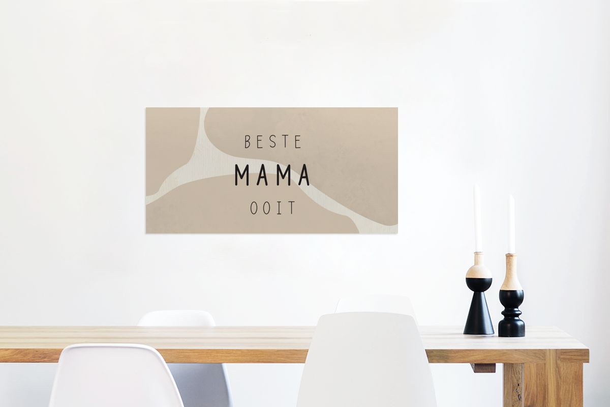 Glasbilder 120x60 cm Beste Mutter aller Zeiten Zitate Mama