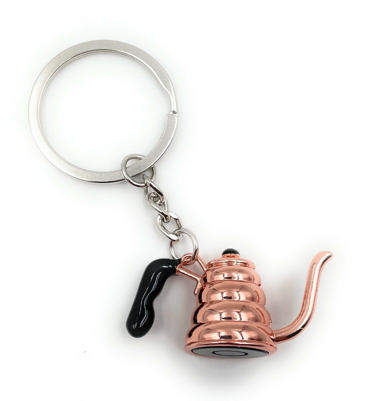Onwomania Bronze Schlüsselanhänger Kaffeekanne Kaffee Teekanne Anhänger Keychain