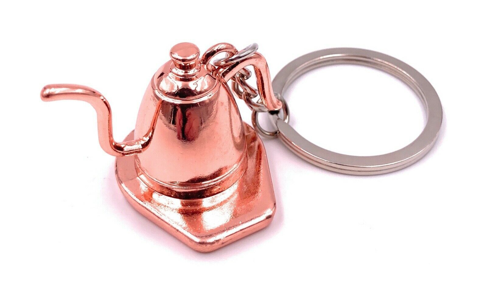Onwomania Bronze Schlüsselanhänger Teekanne Tee Antik Anhänger Keychain