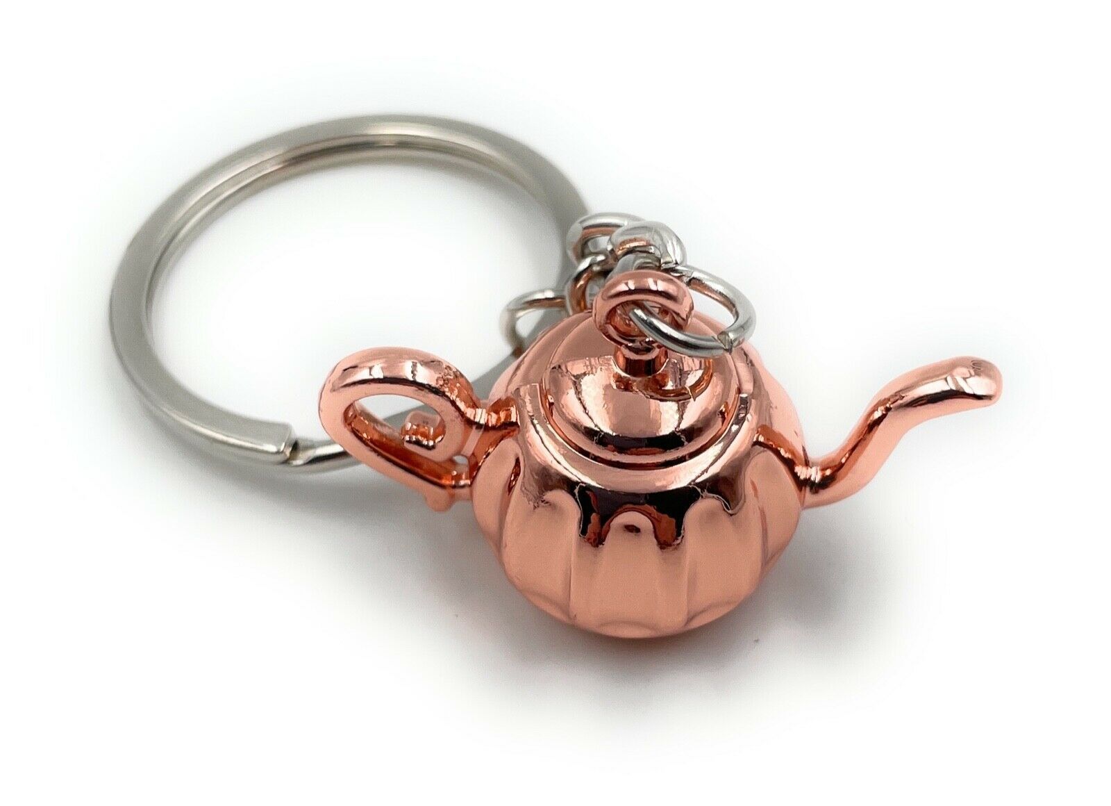 Onwomania Bronze Schlüsselanhänger Teekanne Antik Kaffeekanne Alt Anhänger Keychain