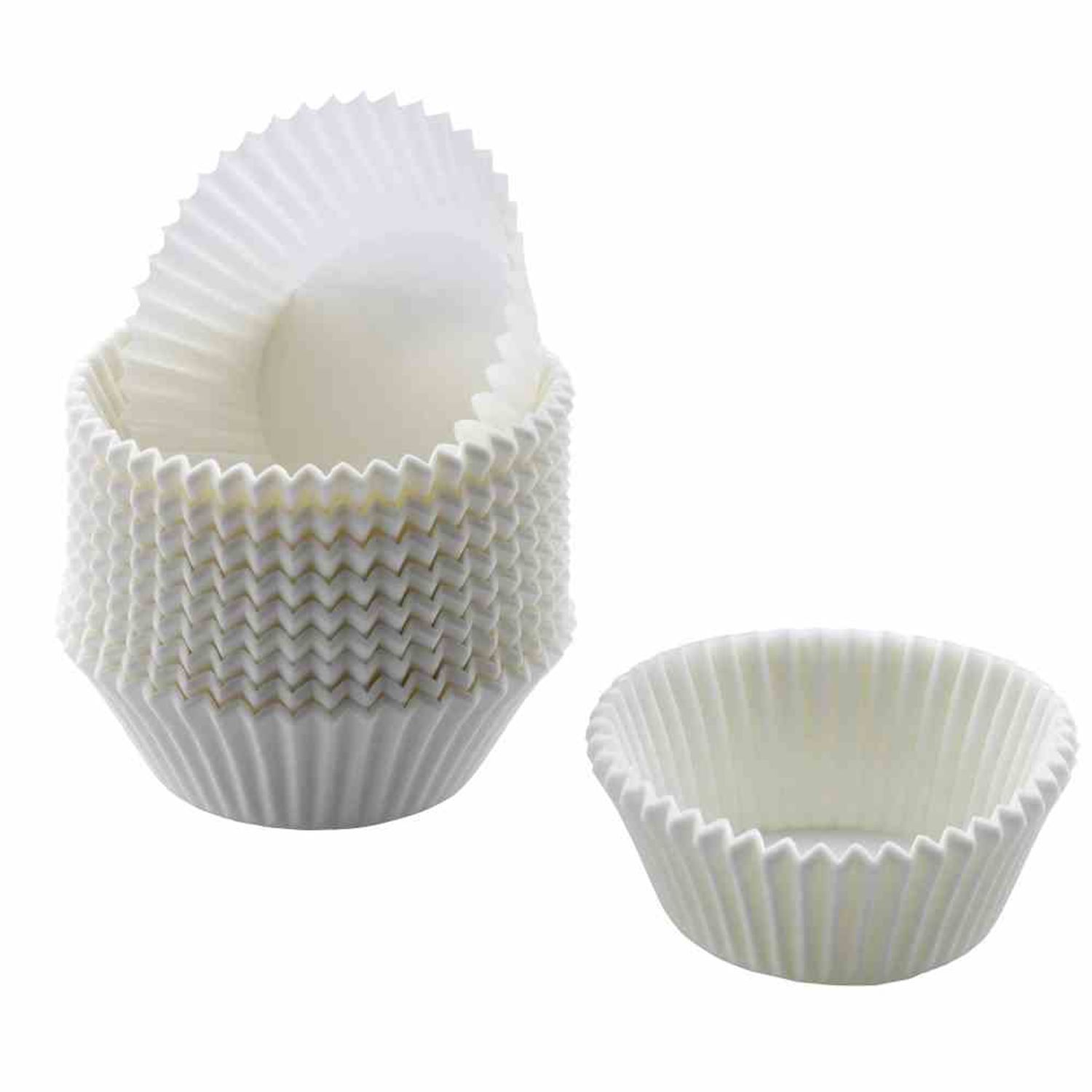 Kaiser Weiss Muffin-Papierbackförmchen 70 Mm, Weiß, 200Er-Pack