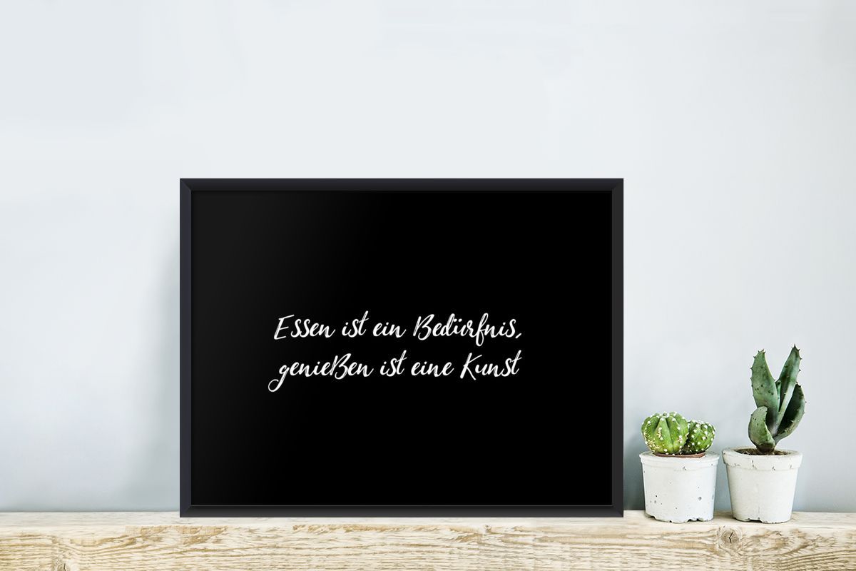 Poster Bilder 40x30 cm Zitate Sprichwörter Essen ist ein