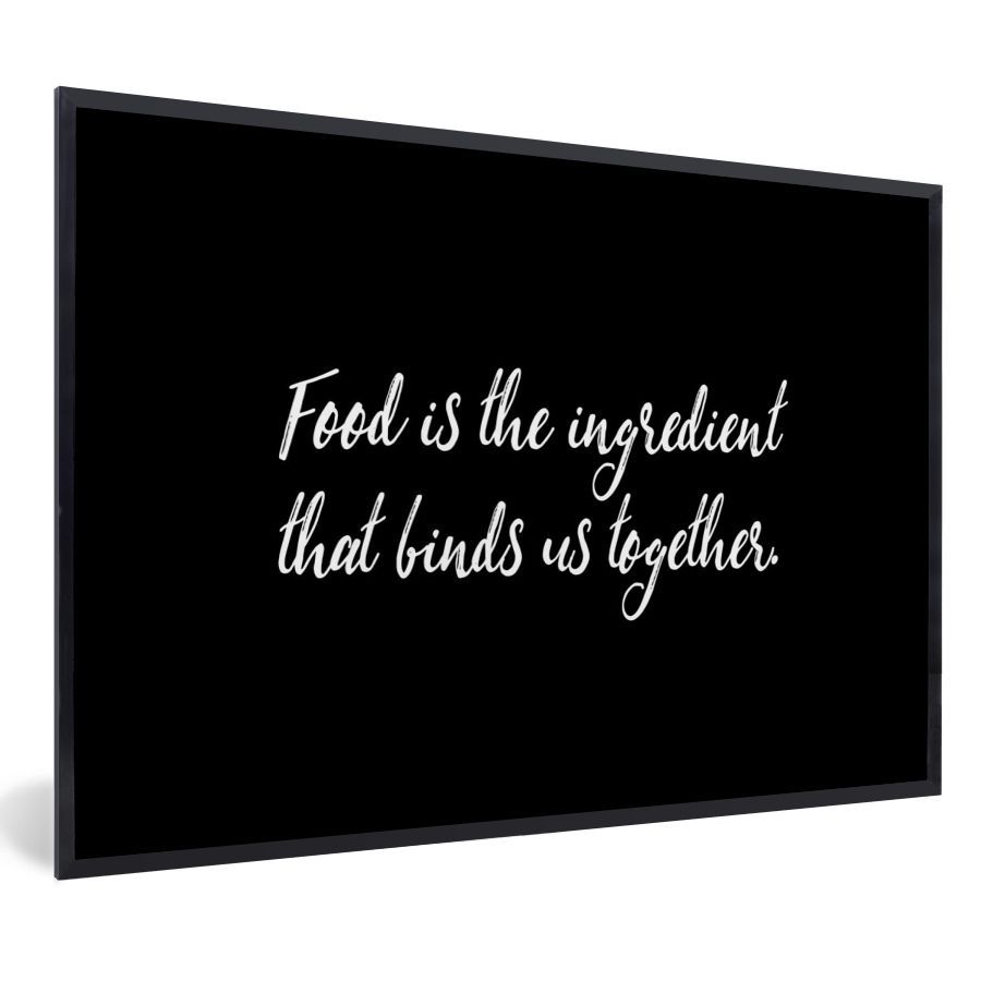 Poster Bilder 30x20 cm Zitate Essen Sprichwörter Essen ist die