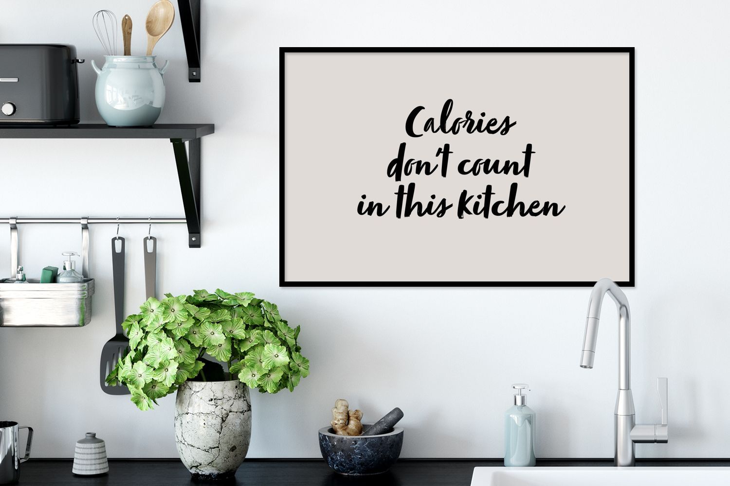 Poster Bilder 60x40 cm Zitate Kochen Sprichwörter In dieser