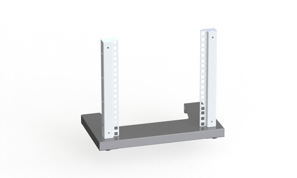 Rack Magic 6HE Lot De Profilés Pour Racks 19 Pouces RAL 7035 - Montage Facile Et Robuste Fabriqué En Allemagne