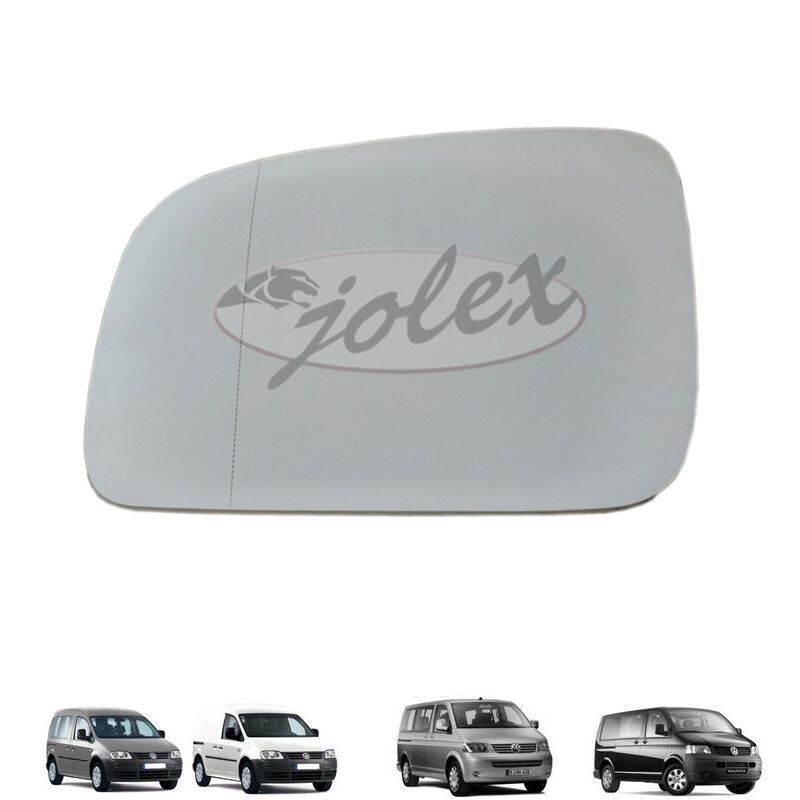 Spiegelglas heizbar für Außenspiegel vorne links VW T5 03-09 Caddy 04-10 NEU