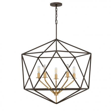 Elstead Lighting Bronze/Schwarz Astrid 5-Light Kronleuchter 5-Flammig E14