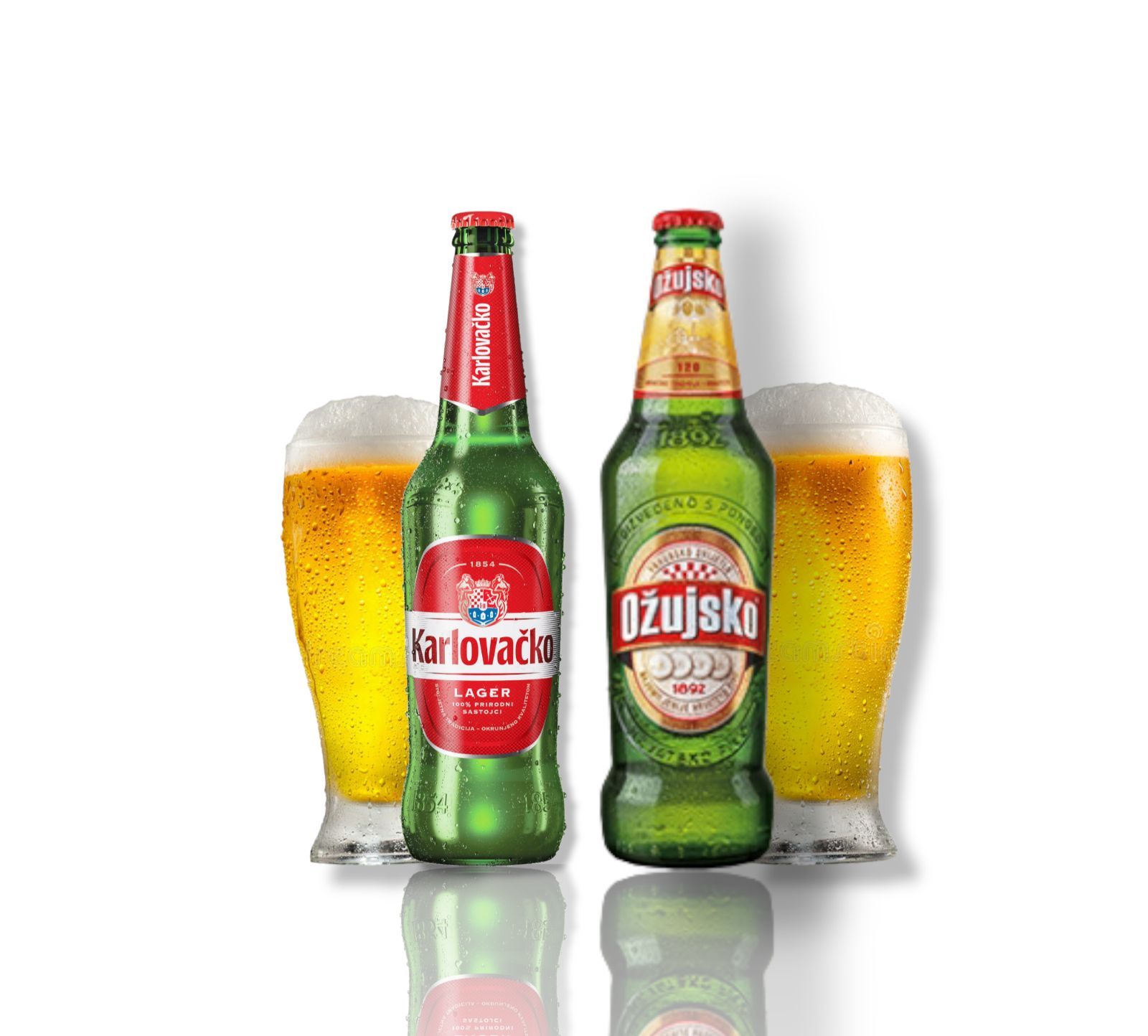 Das Bier Kroatiens im Set 12 x Ozujsko Pivo Bier + 12 x Karlovacko