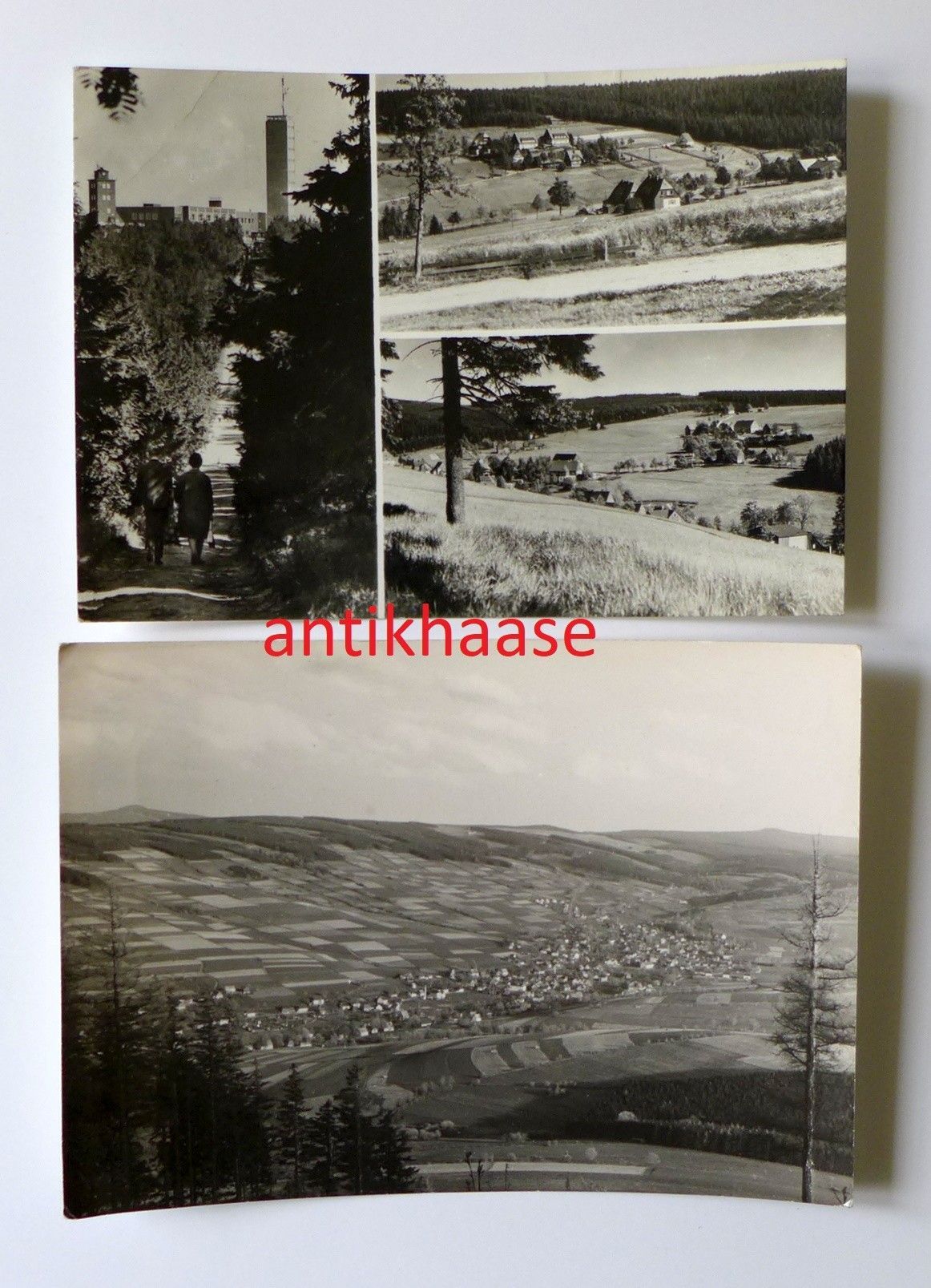 2 DDR Ansichtskarten Mehrbild AK Tellerhäuser Königswalde Erzgebirge