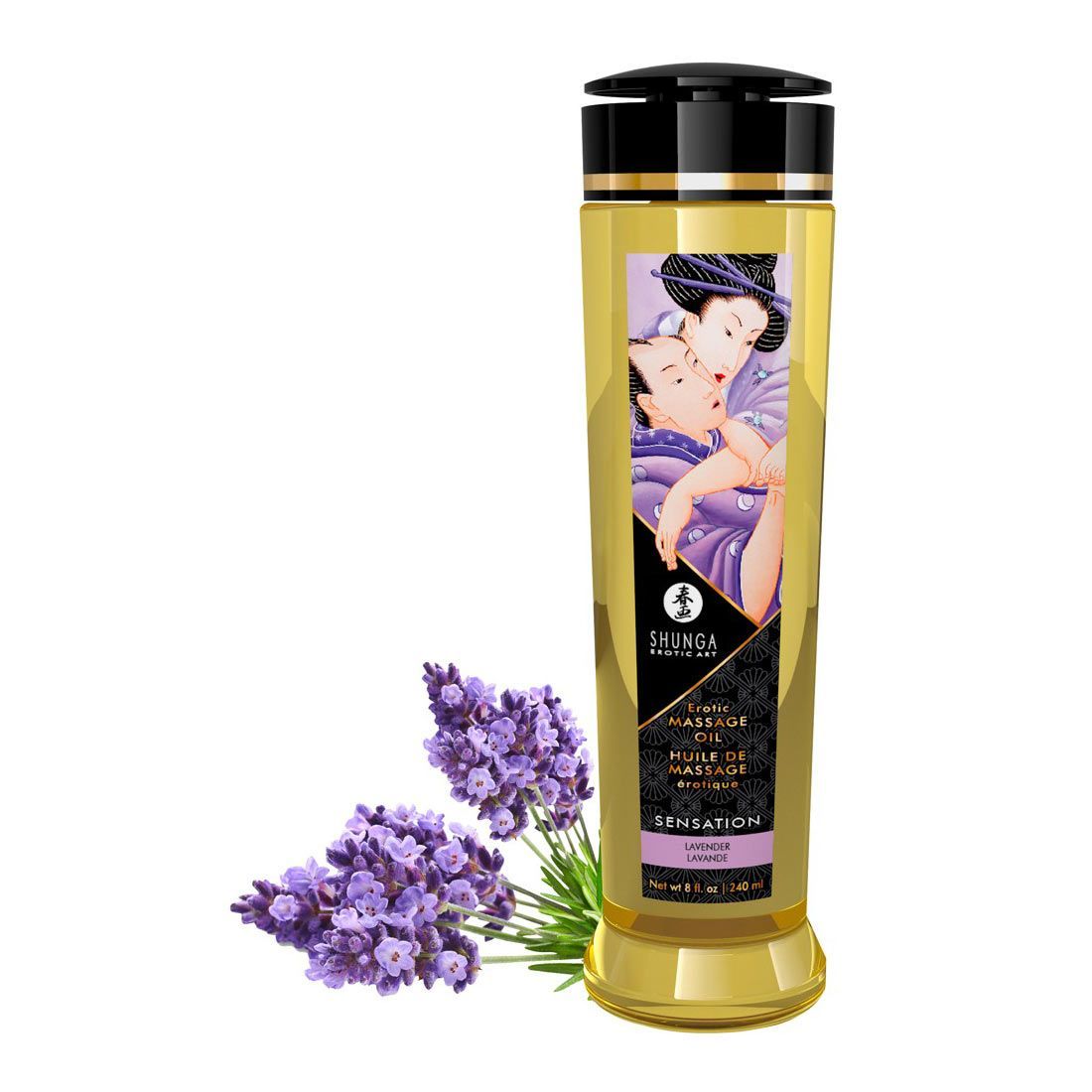 Luxus Massage-Öl + 12 Sorten + Vegan + 100% kaltgepresste natürliche Öle + 240ml