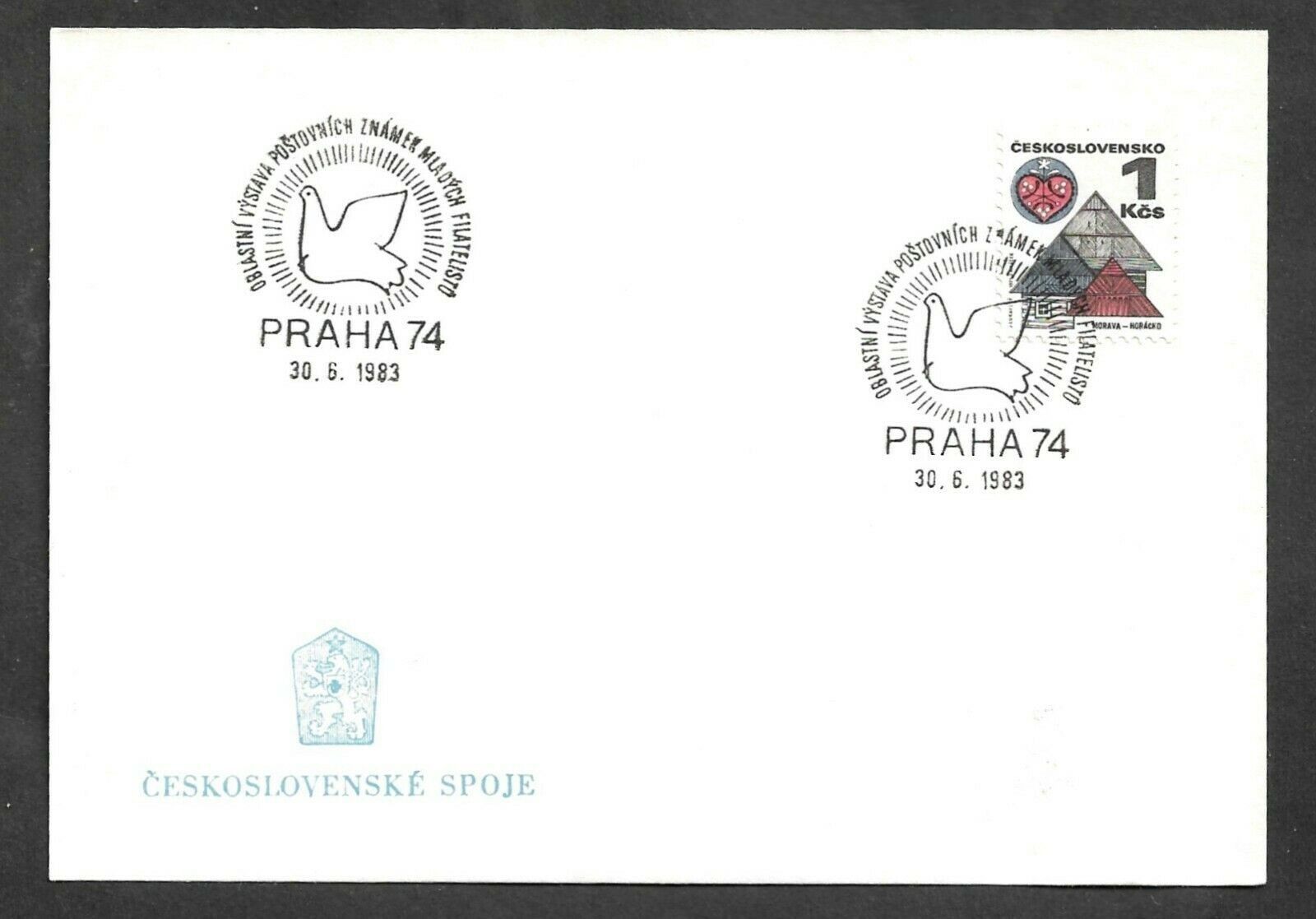 Karte CSSR Karte mit Stempel PRAHA 74 mit Datum 30.6.1983 kaufen bei