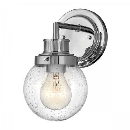 Elstead Lighting Elstead Poppy Wandleuchte 1-Flammig Chrom E27 Ip44