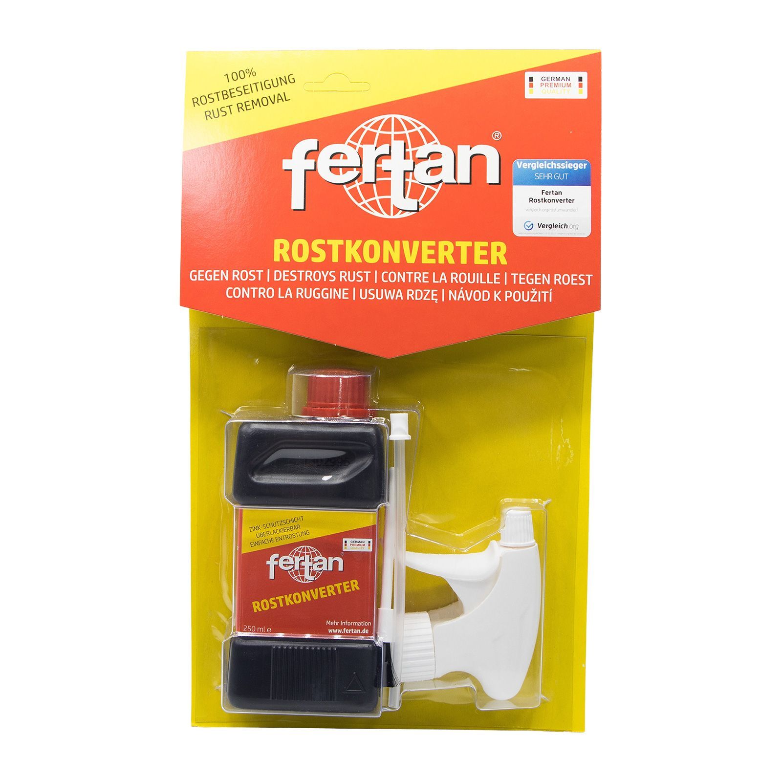 FERTAN 22001 Rostkonverter 0.25 LTR Blister Rostumwandler Rostschutz