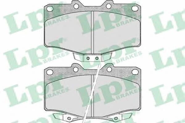 LPR Bremsbelagsatz 05P509 für Toyota 4 Runner Hilux Land Cruiser VW Taro LP854