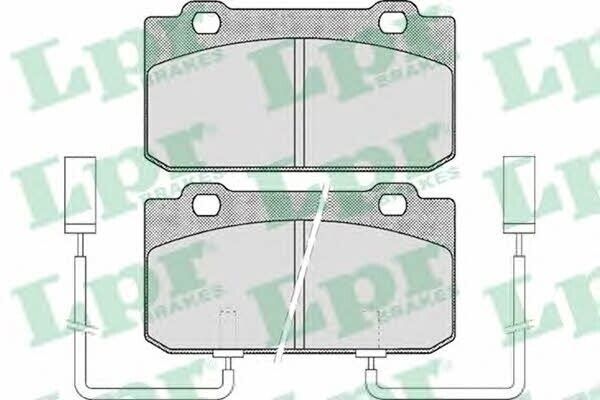 LPR Bremsbelagsatz 05P442 für Alfa Romeo 33 1.8 TD 62 KW 571467B 571467J LP899