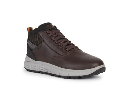 Geox Herren Spherica 4X4 Abx - Coffee Leder/ Textil